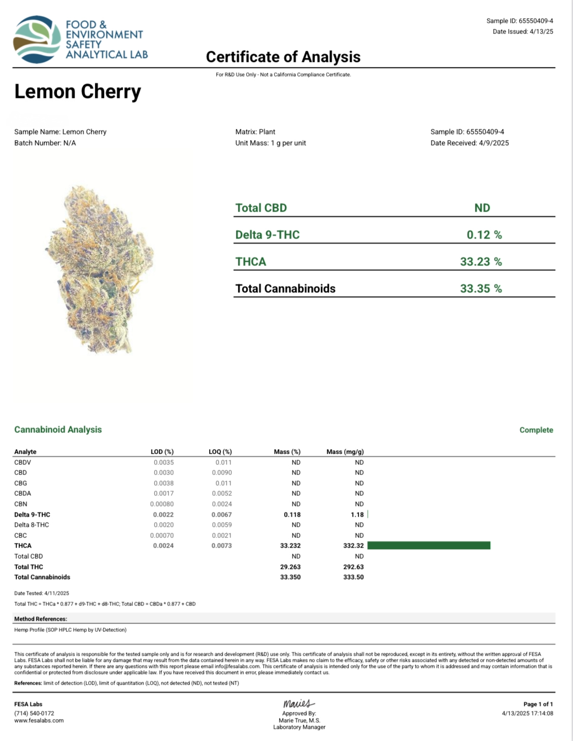 Lemon Cherry Gelato THC-A Flower